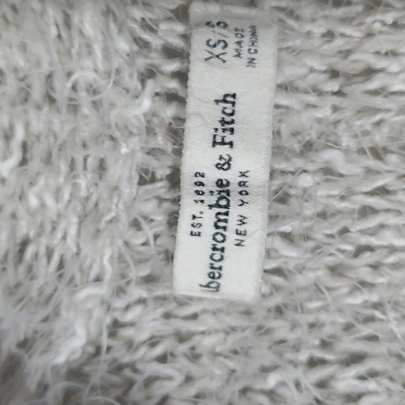 Abercrombie and Fitch Fringed Open-Front Longline Cardigan Size XS/Small - Picture 4 of 7